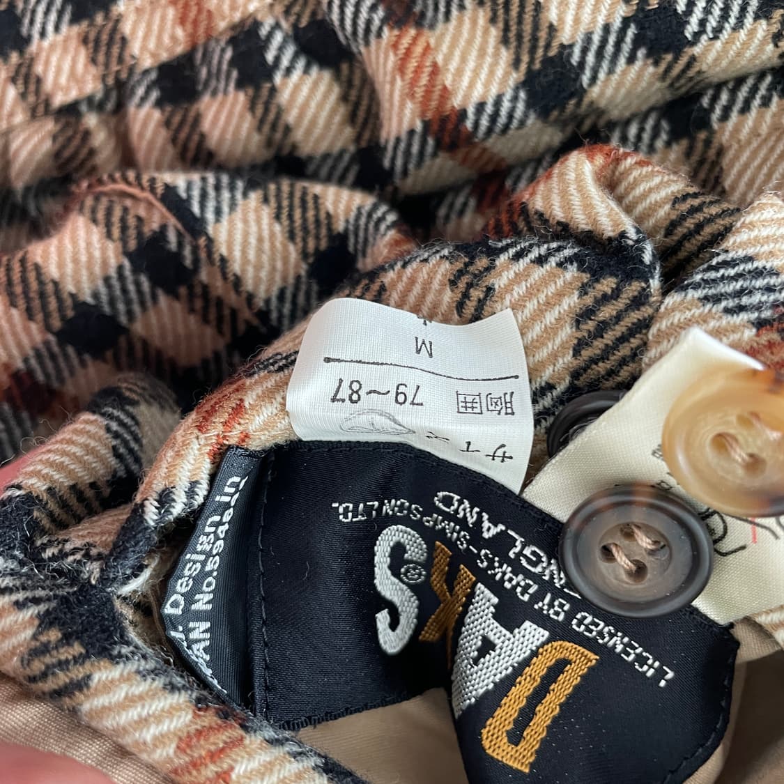 닥스 체크 & 베이지 양면 리버시블 블루종 상품이미지9