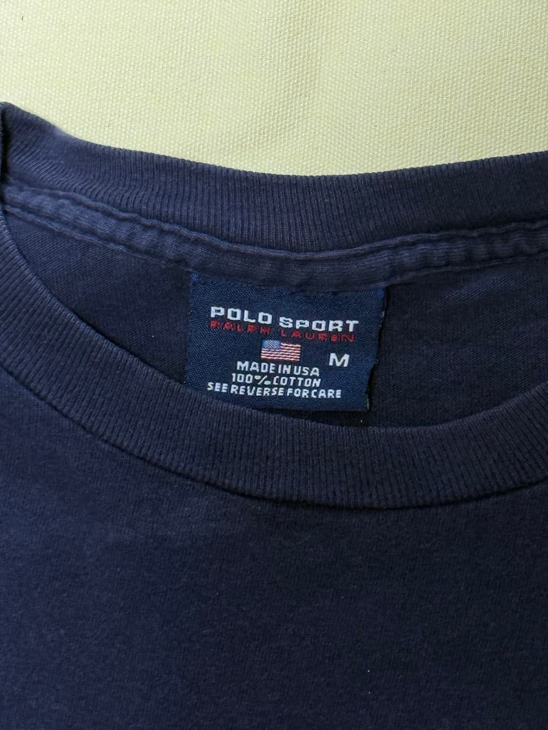 폴로 스포츠 스크립트 로고 티셔츠 90s usa 상품이미지4