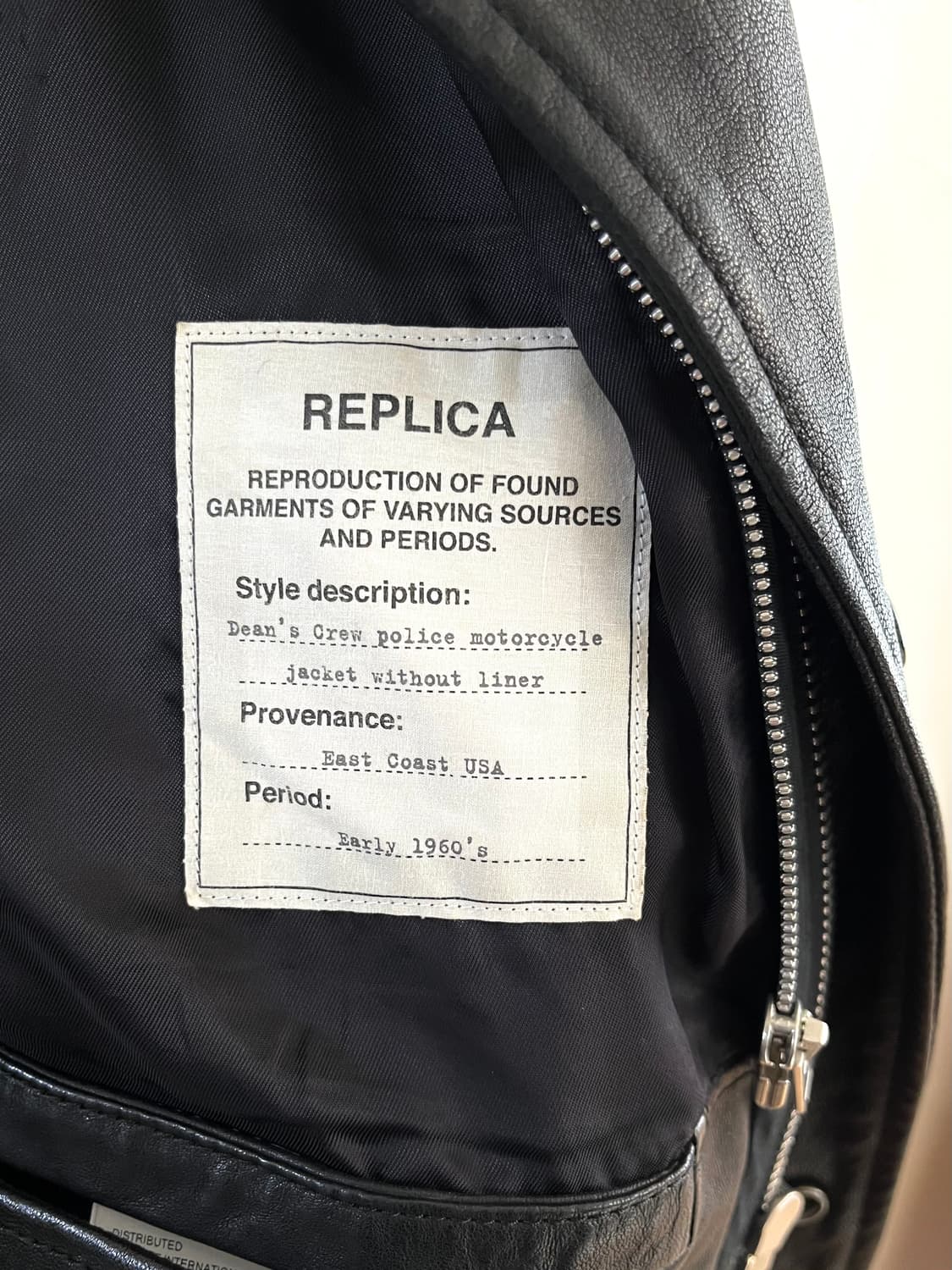 메종 마틴 마르지엘라 17SS 아카이브 램스킨 레더 딘스 폴리스 자켓 상품이미지6