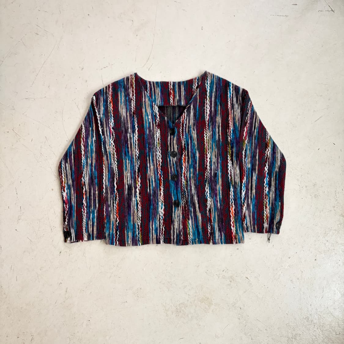 JPN 멀티컬러 빈티지 가디건 M 상품이미지1