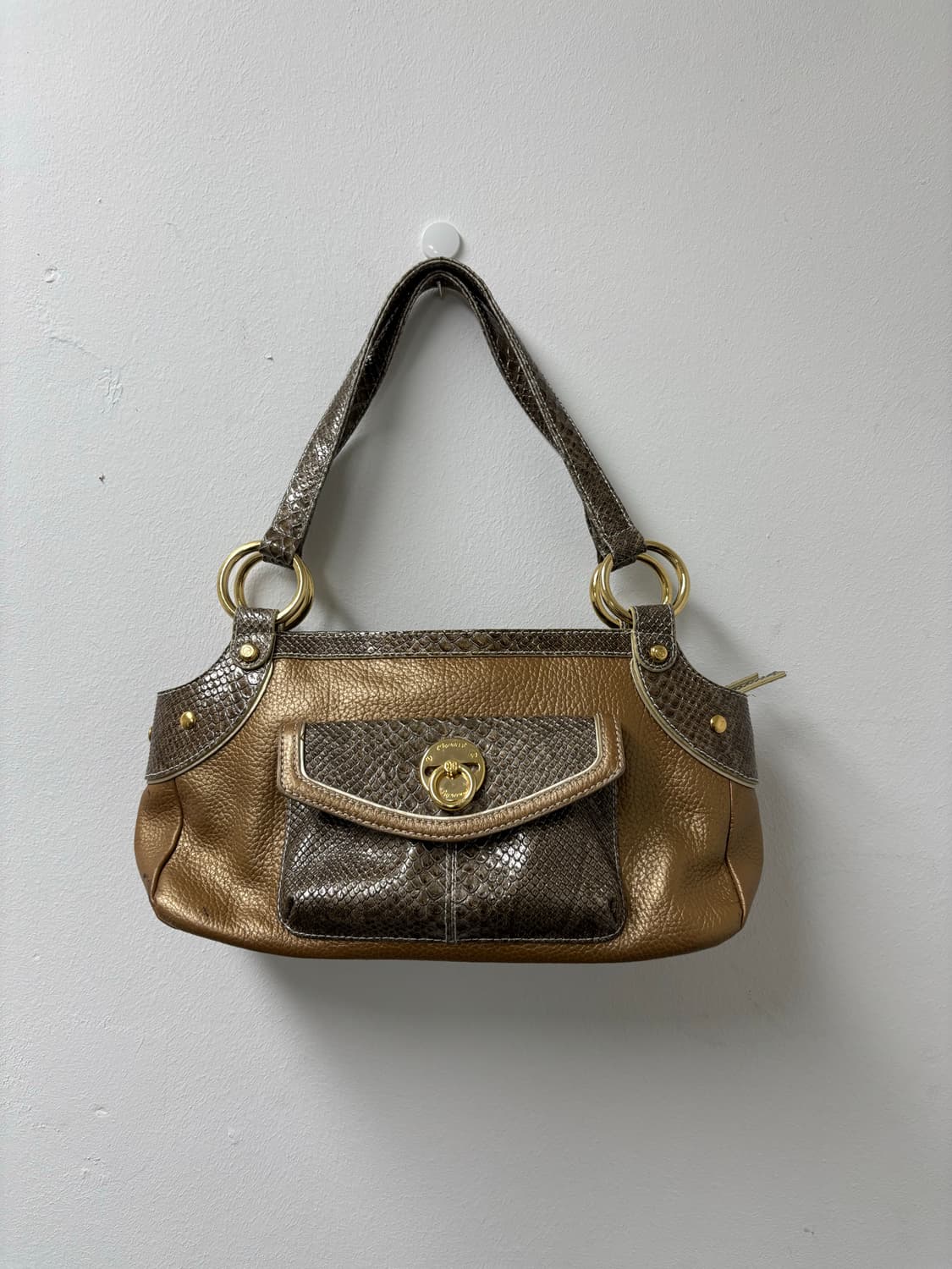 “Capacci“ Crocodile Leather Detail Y2K B 상품이미지1