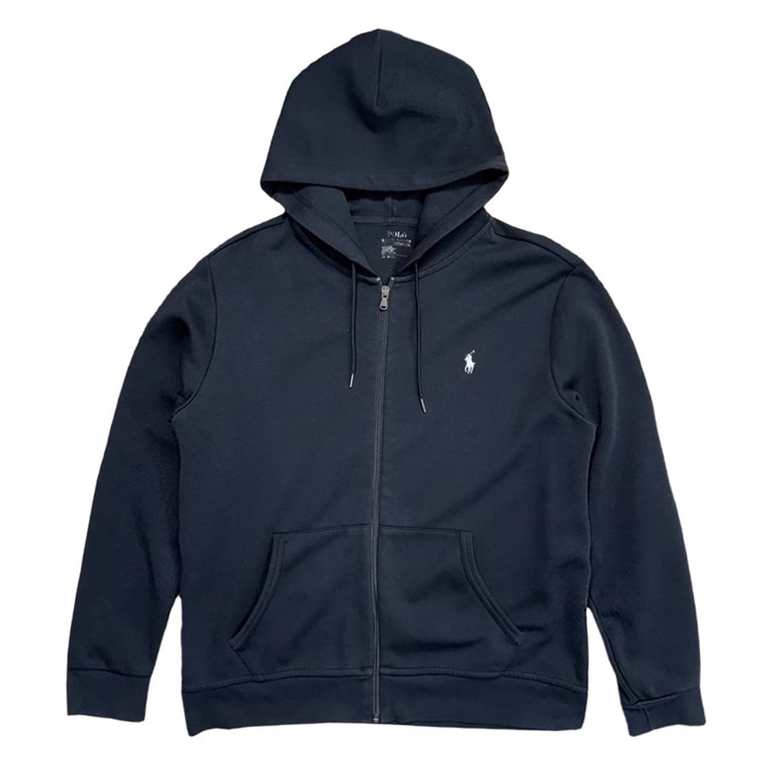RALPH LAUREN 더블 니트 풀 지퍼 후디 블랙 상품이미지1