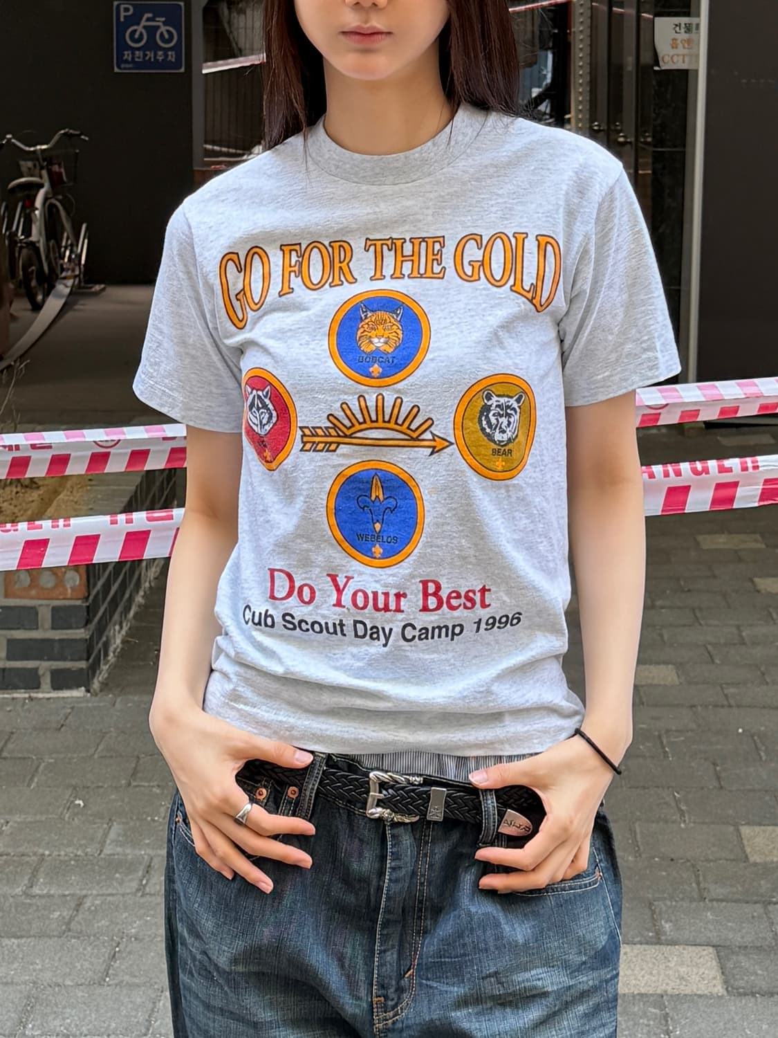 90‘s MADE IN USA 🇺🇸 싱글스티치 반팔 티셔츠 상품이미지1