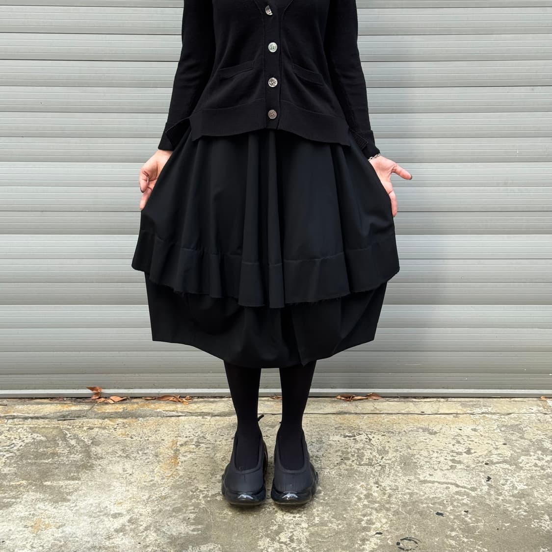 Double Layer Balloon  Black Skirt 상품이미지10