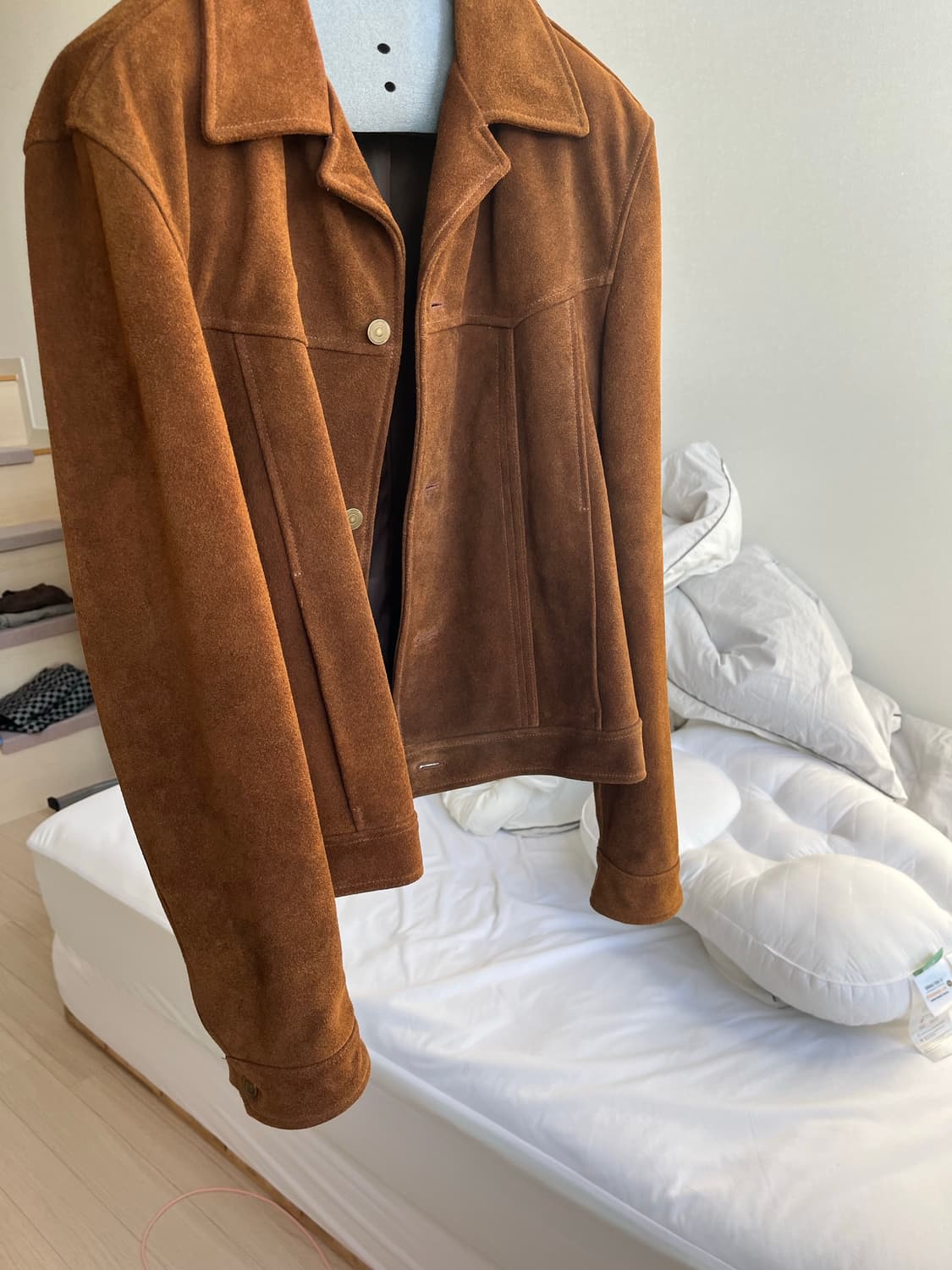 토니웩 웨스턴 스웨이드 트러커 자켓 L 상품이미지5