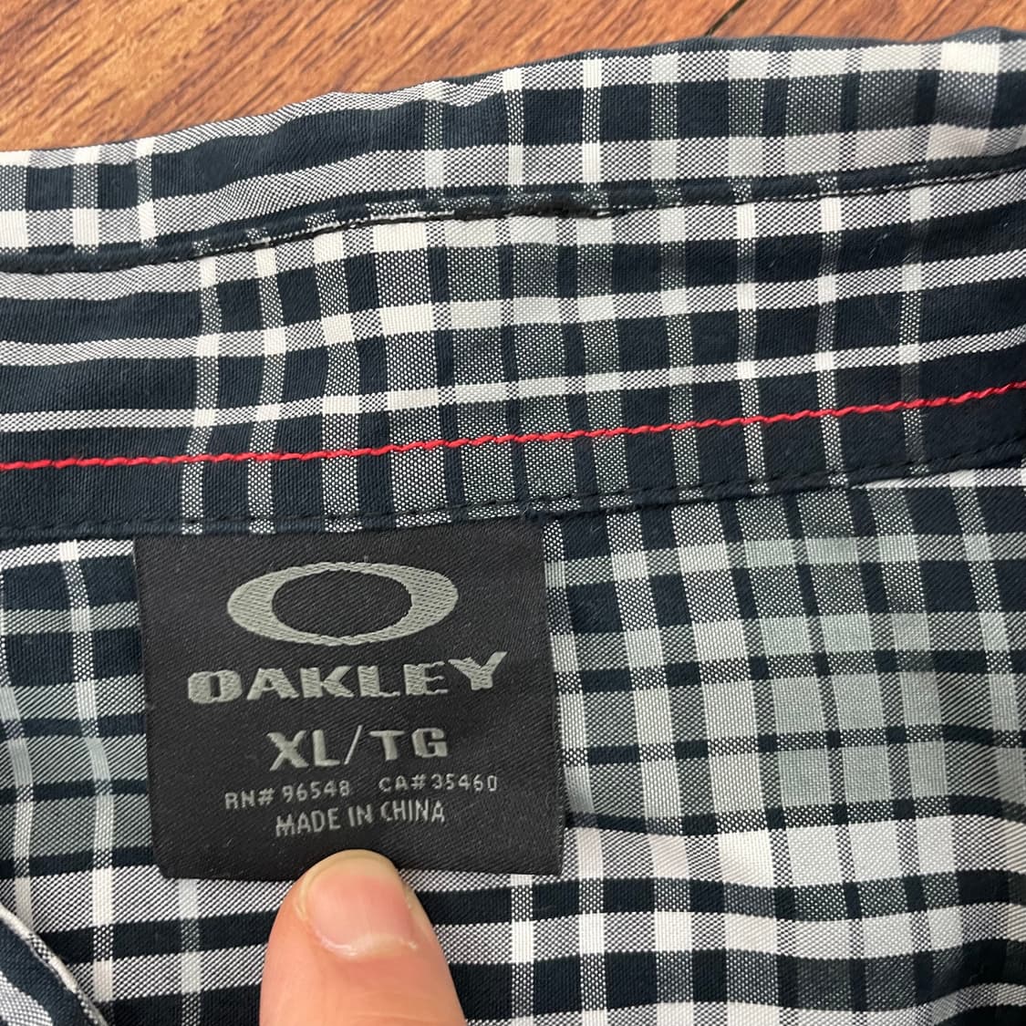 오클리 체크 반팔 셔츠 상품이미지3