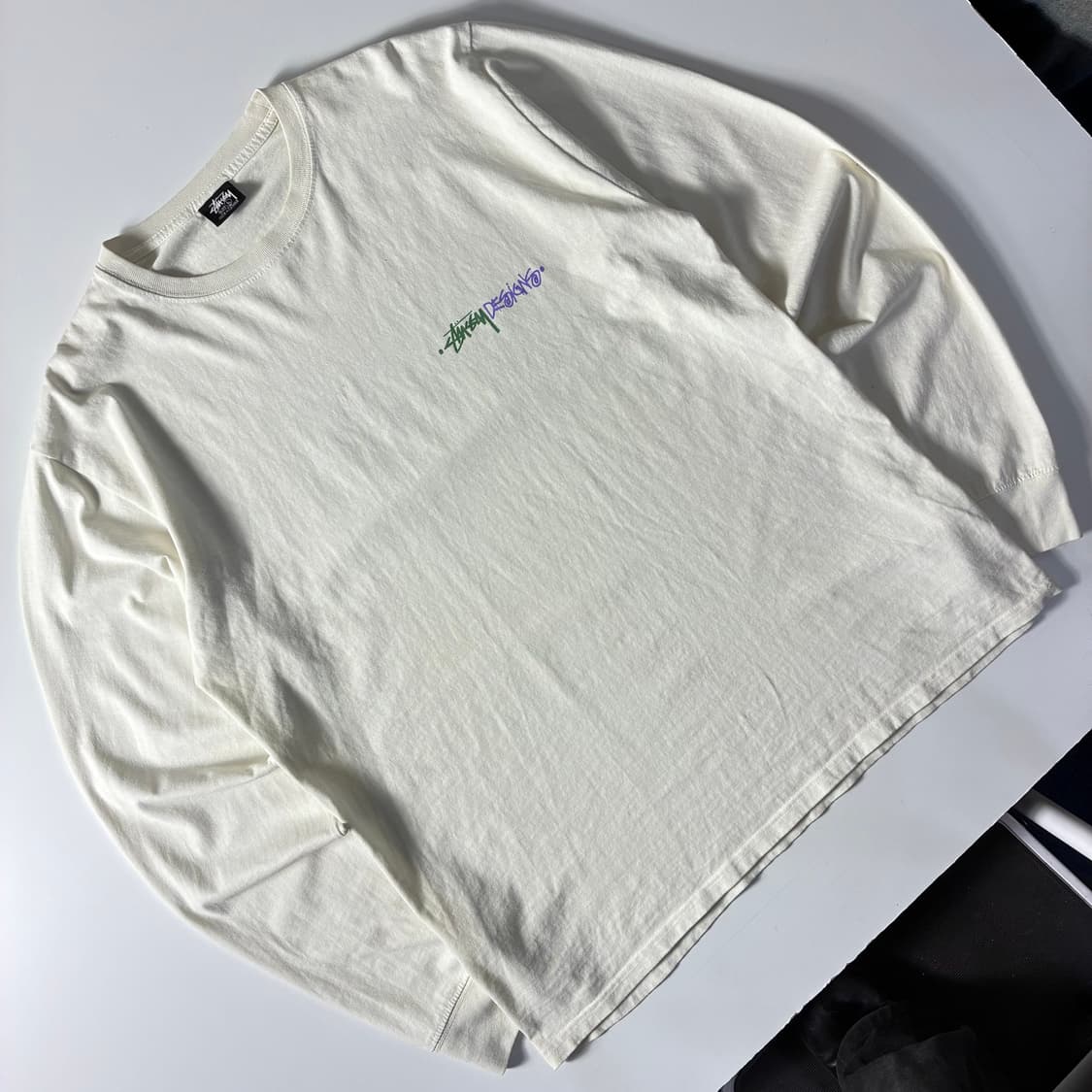 Stussy  스투시 포지티브 바이브레이션 화이트 롱슬리브 상품이미지4