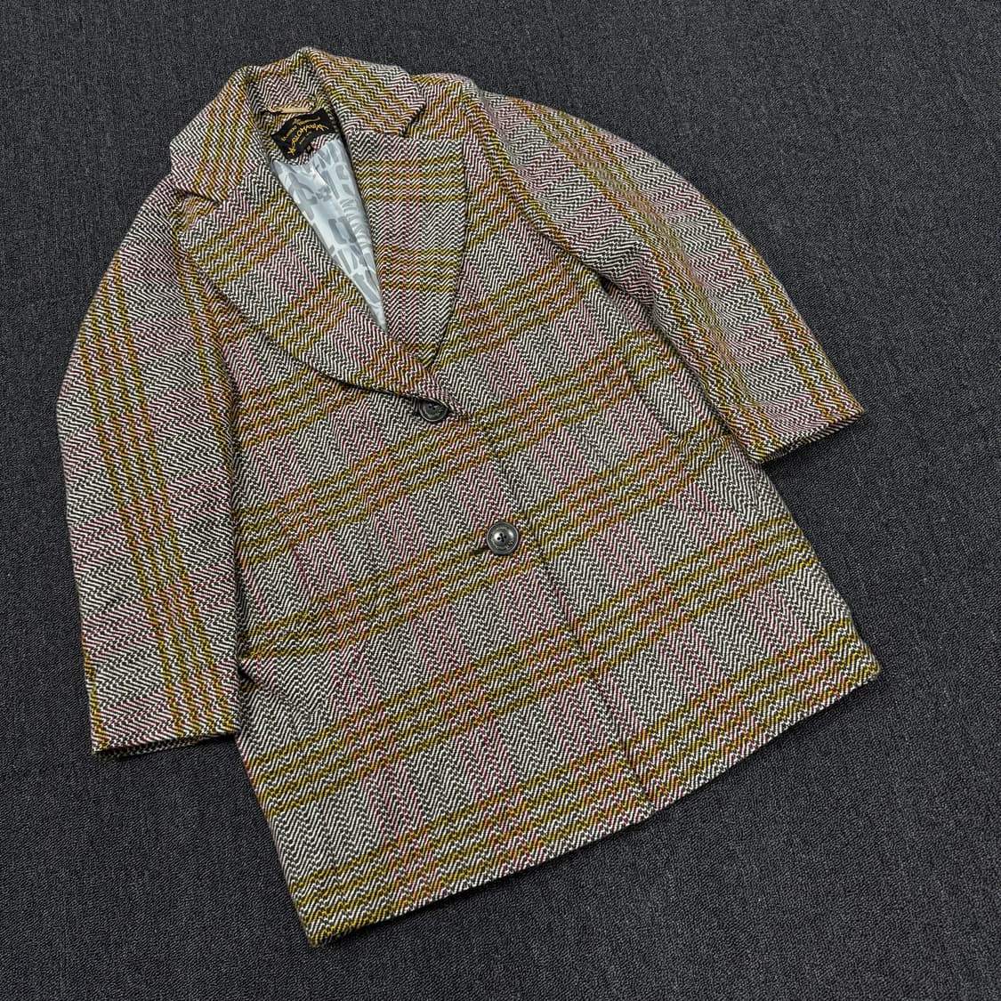 비비안웨스트우드 체크 울 코트 상품이미지3