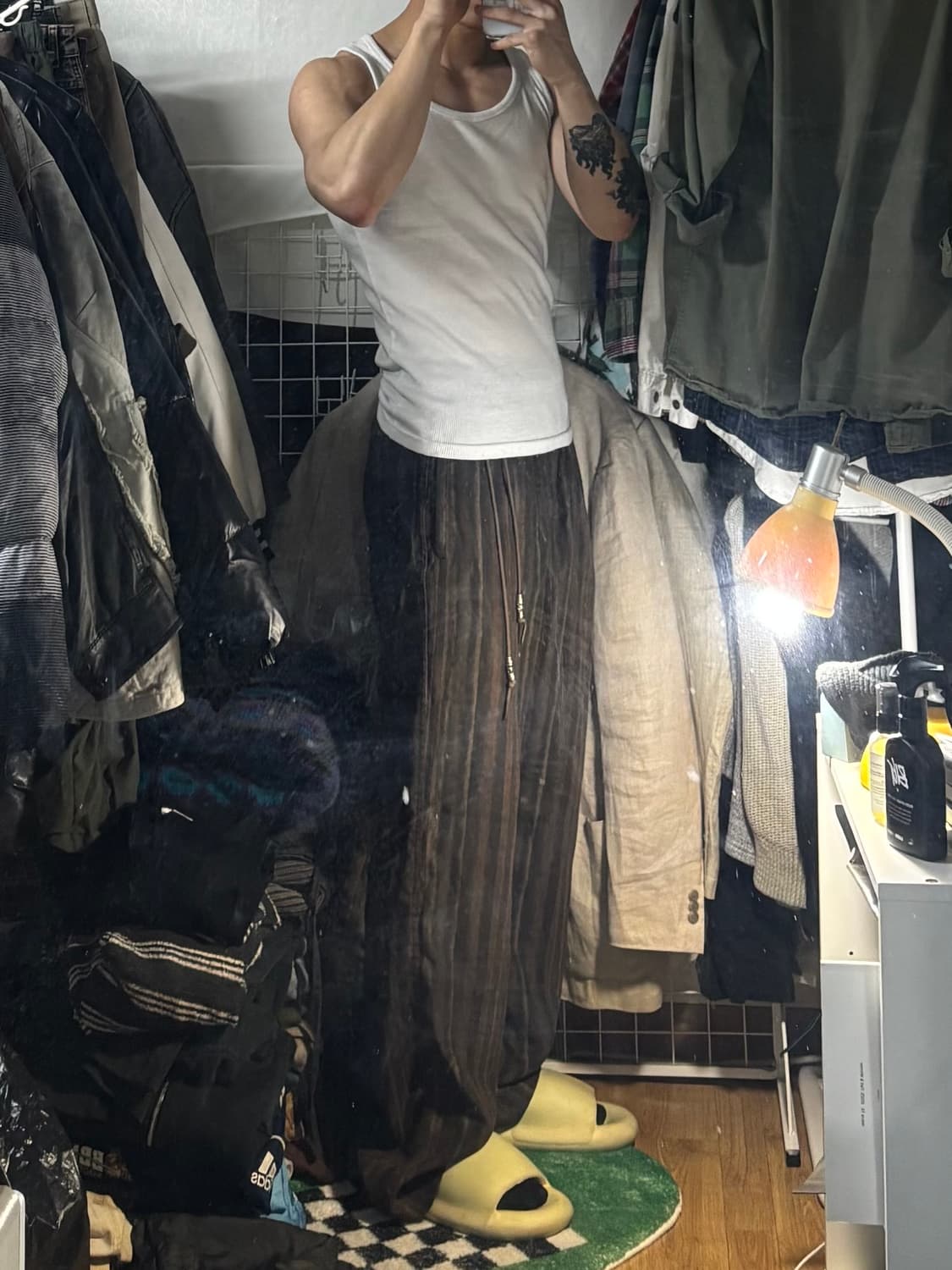 앤더슨벨 프리몬트 에스닉 트랙팬츠 브라운 M 상품이미지2