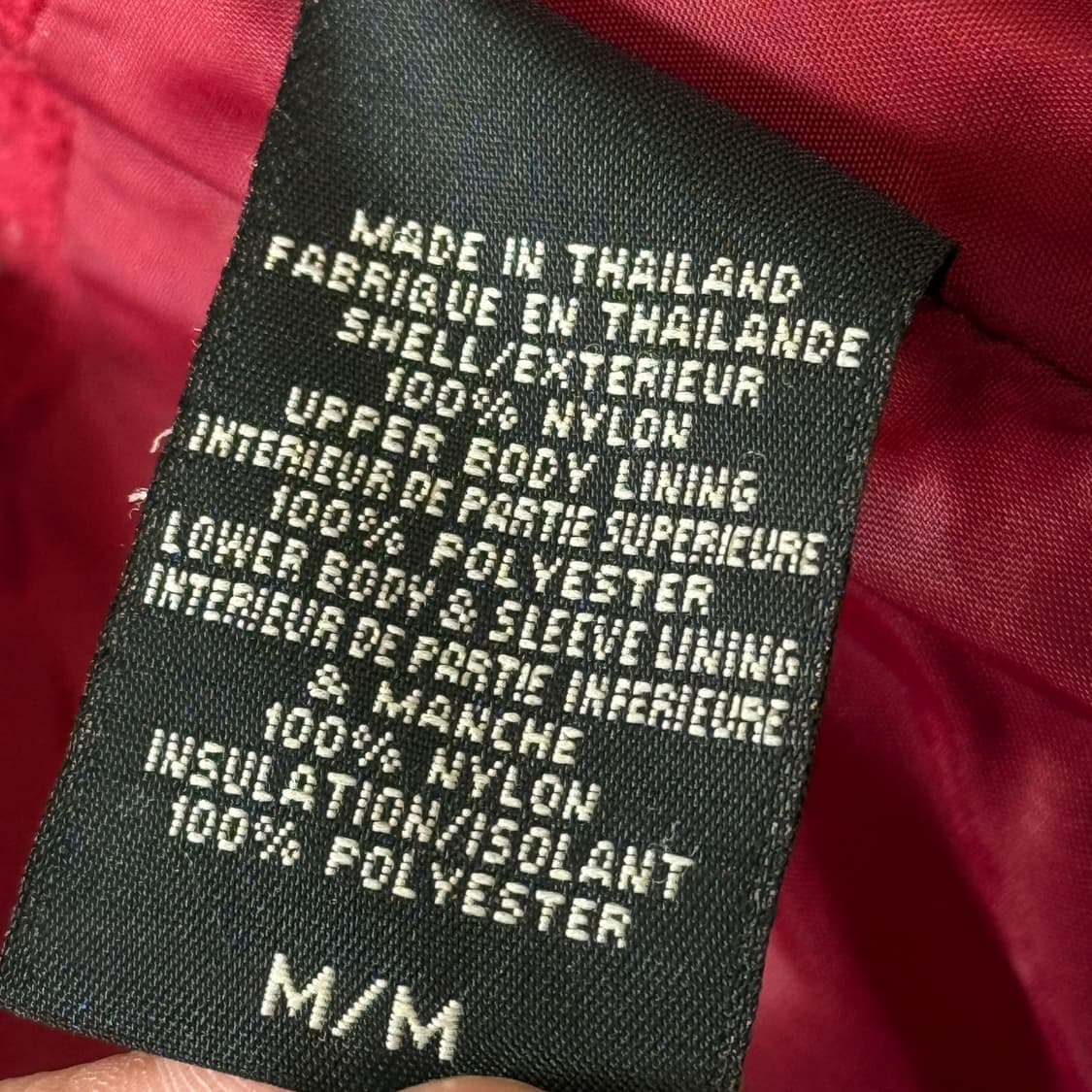 게스 진 버건디 유광 퀄팅 자켓 M 상품이미지7