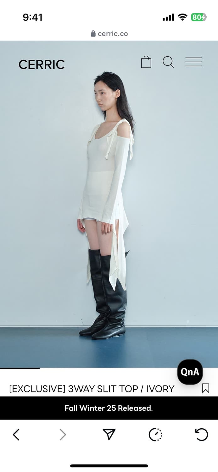 세릭 cerric 3way slit top 쓰리웨이 슬릿탑 상품이미지3