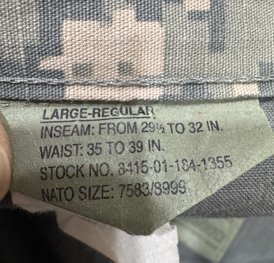 90s 미군 디지털 군복 카고 팬츠 상품이미지4