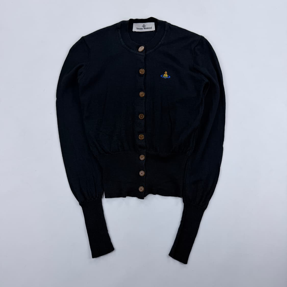 비비안웨스트우드 베아 크롭 가디건 블랙 18030012-Y000Q 상품이미지2