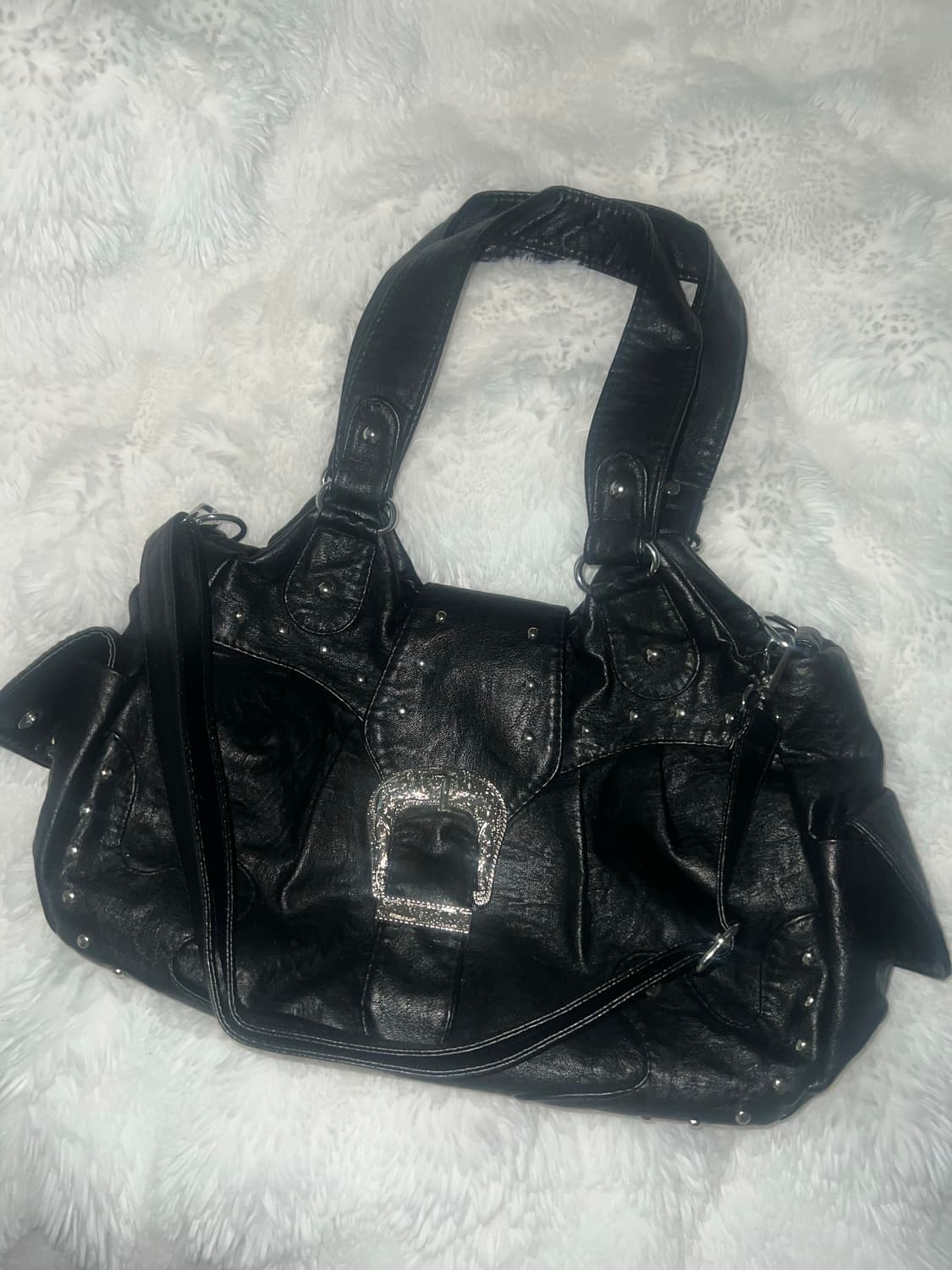 빈티지 버클 레더백 상품이미지1