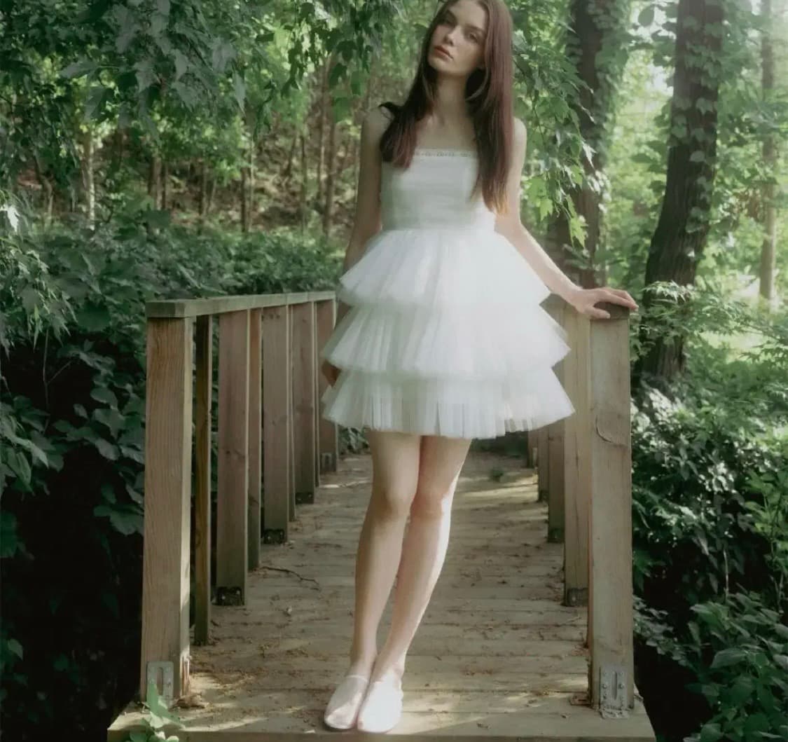 더티스 캉캉 원피스 쉬폰 튜튜 튤 드레스 빈티지 상품이미지1