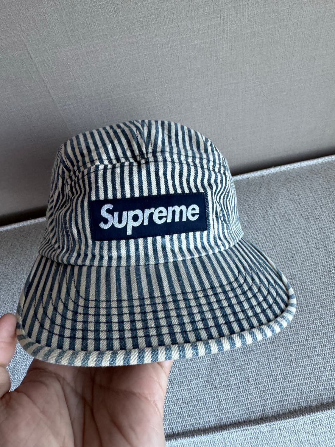 [Supreme] 슈프림 히코리 데님 소재 캠프캡 상품이미지3