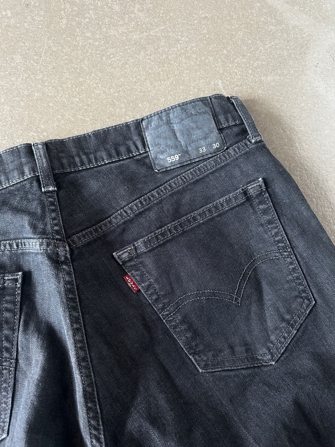 Levis 559 블랙 워시 데님 팬츠 W33 상품이미지2