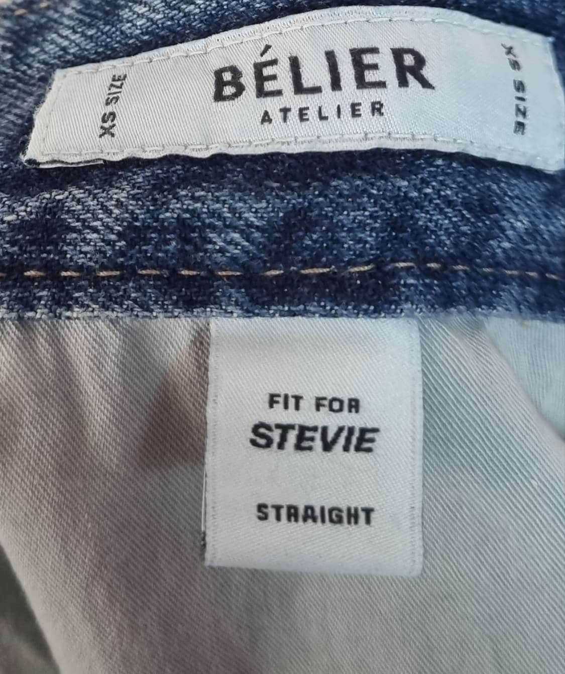XS ) 벨리에 스트레이트 데님팬츠 청바지 상품이미지3