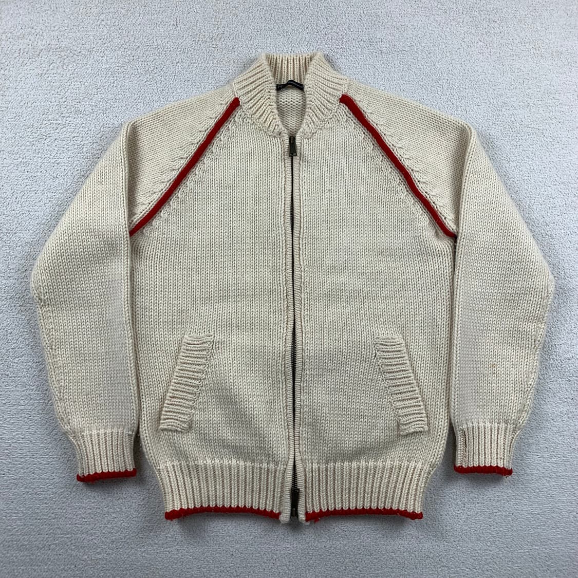 이태리제 디스퀘어드2 컬링팀 빅로고 헤비울 니트집업 상품이미지3