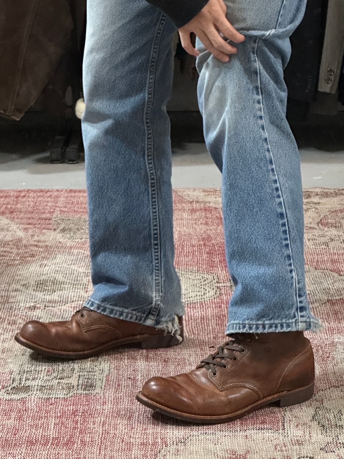 OG USA Made 레드윙 3343 블랙스미스 하드에이징 상품이미지3