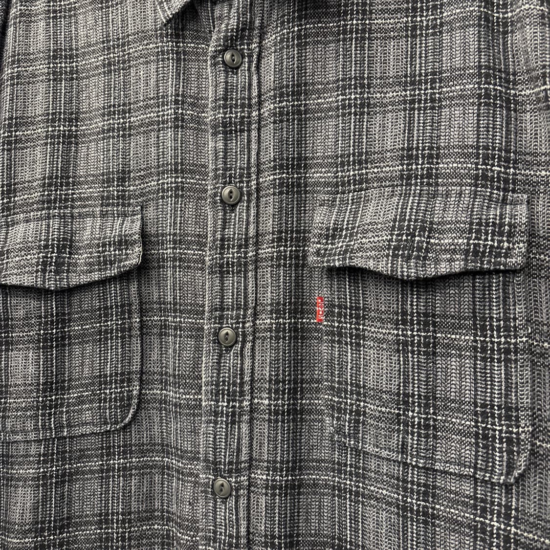 90s 리바이스 드라이 굿즈 헤비코튼 플란넬 워크셔츠 N880 상품이미지4