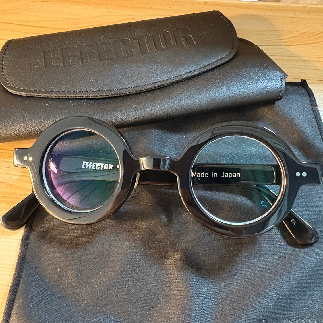 이펙터 릭 안경 블랙 원형 뿔테 상품이미지9