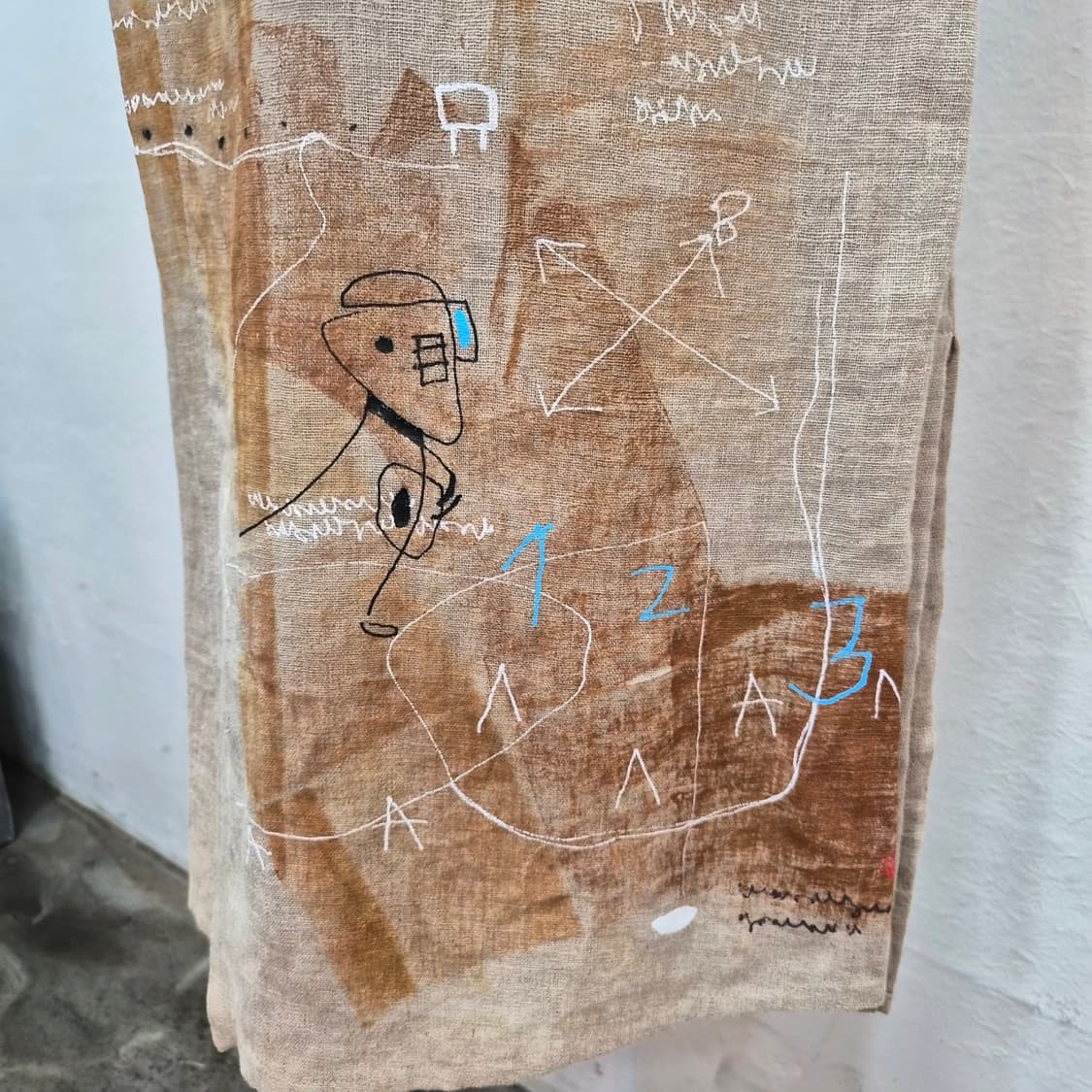 Lascaux Grotte 아트 린넨 레이어드 원피스 상품이미지7