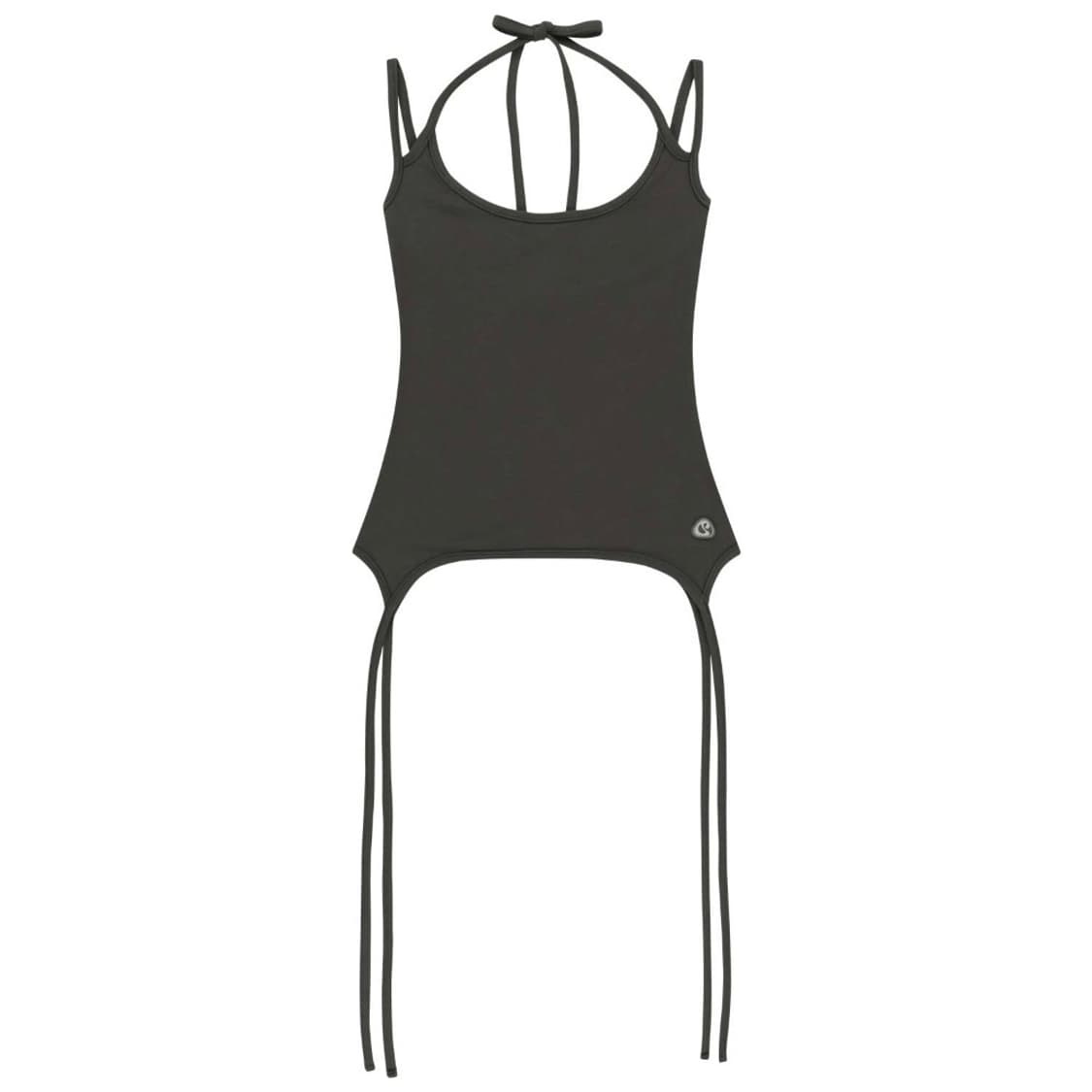 coyseio 코이세이오 홀터 스트랩 슬리브리스 차콜 상품이미지6