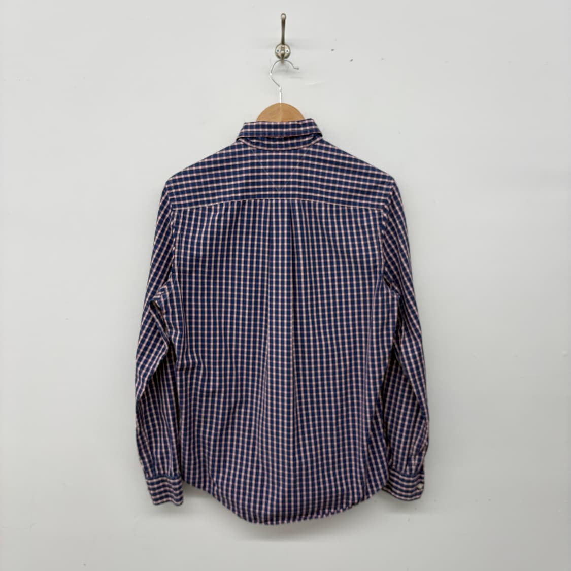 타미힐피거 네이비 체크 긴팔 셔츠 남s 상품이미지5