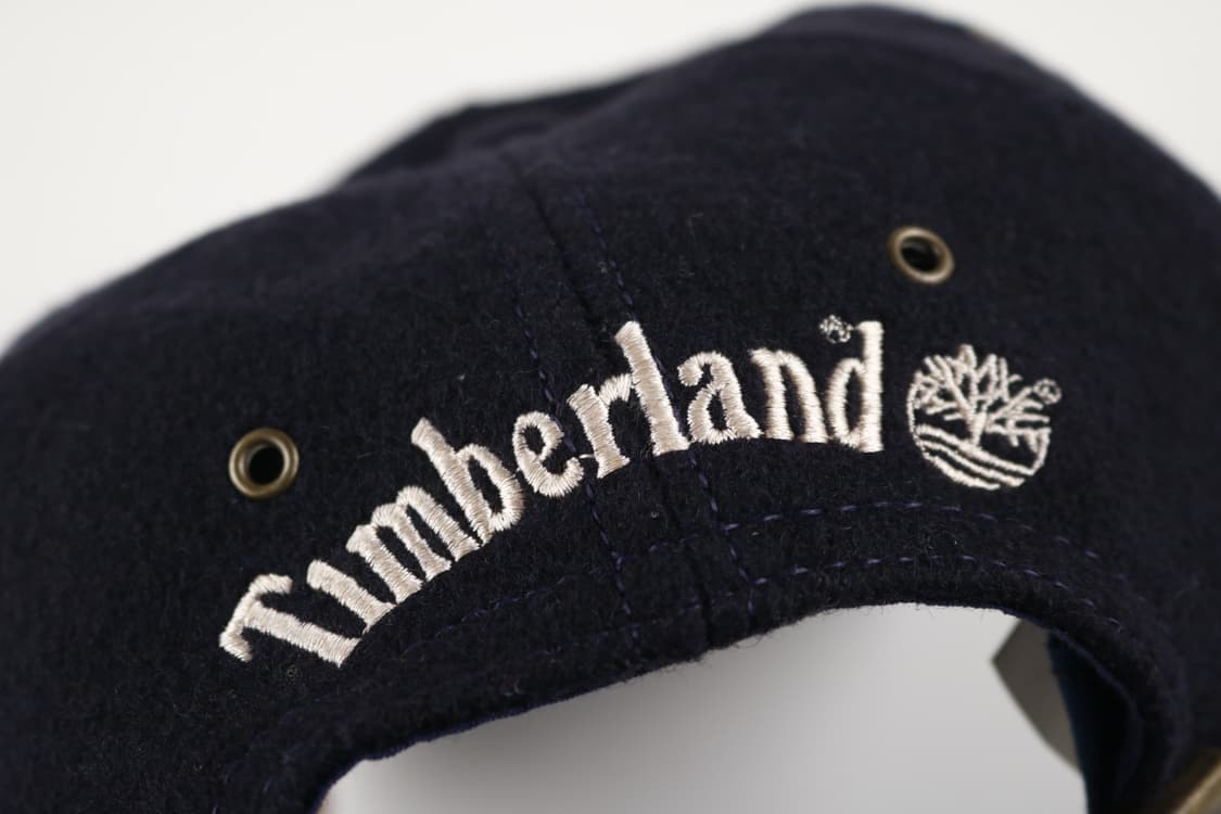 90's USA 팀버랜드 울 스웨이드 네이비 캡 모자 상품이미지4