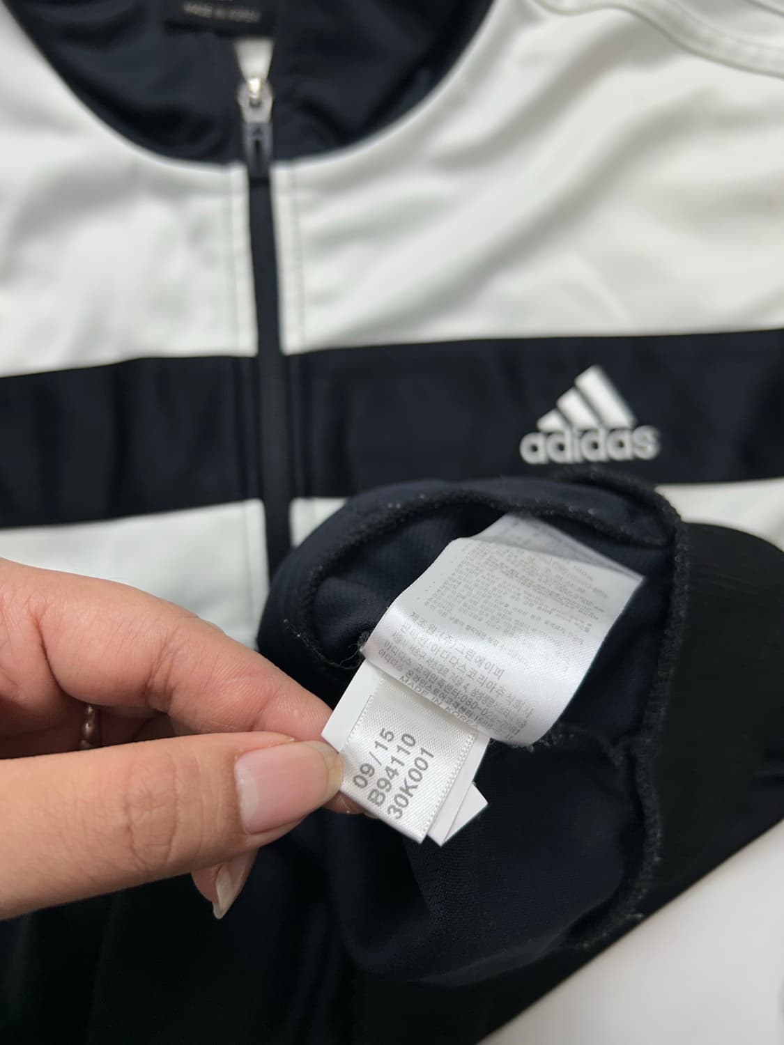 아디다스 블랙 화이트 범고래 트랙탑 져지 105 상품이미지6