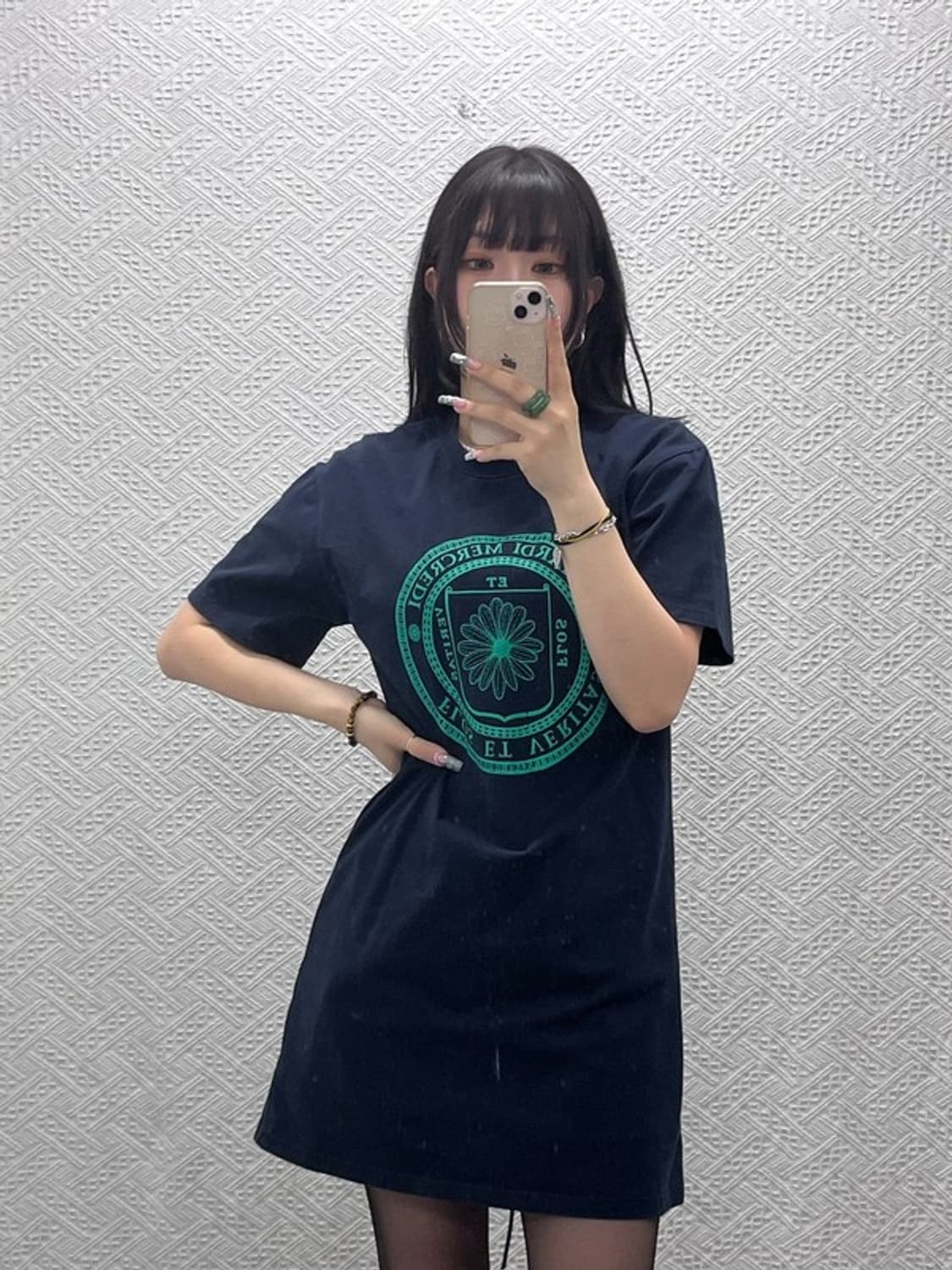 마르디메르크디 빈티지 시그니처 플라워 반팔 원피스 S C12668 상품이미지1