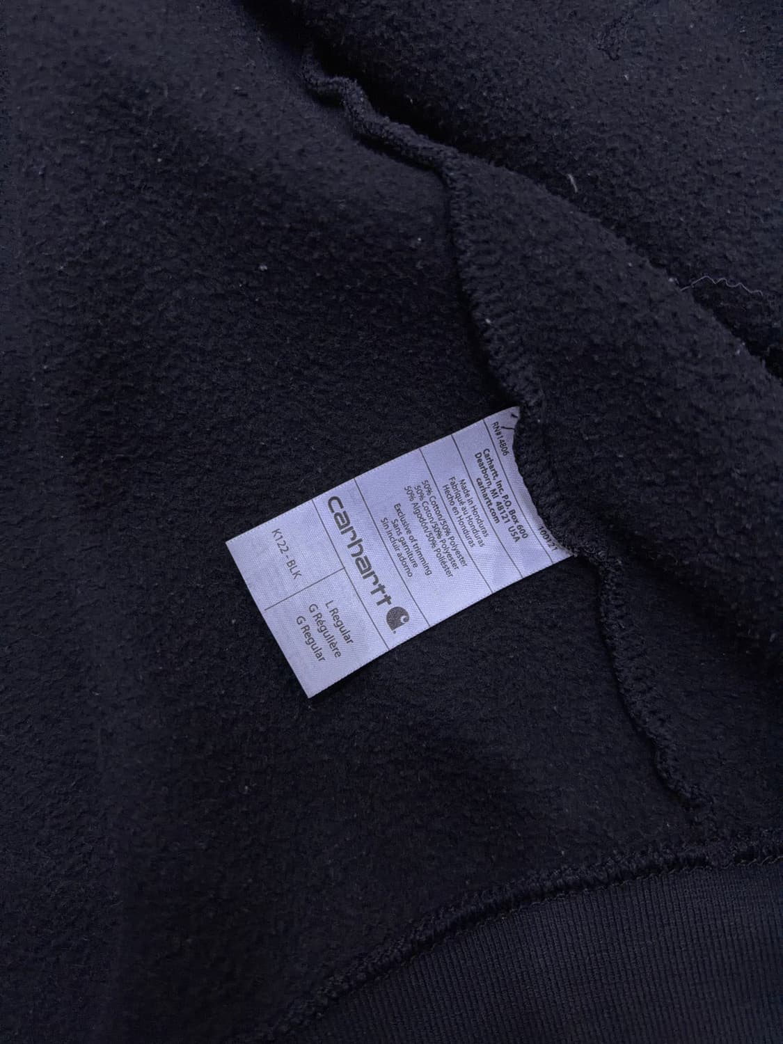 칼하트 오리지널핏 스웨트 후드 집업 자켓 L 상품이미지8