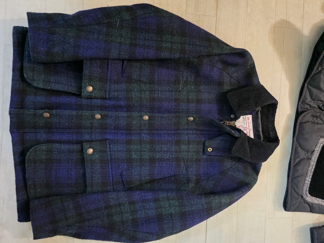 빈폴 해리스 트위드 그린 체크 필드 점퍼 95 상품이미지3