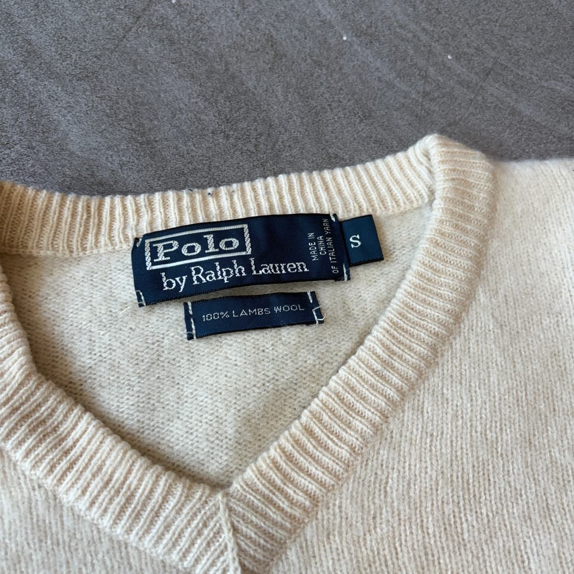 폴로 정품 램스울 아이보리 니트 상품이미지5
