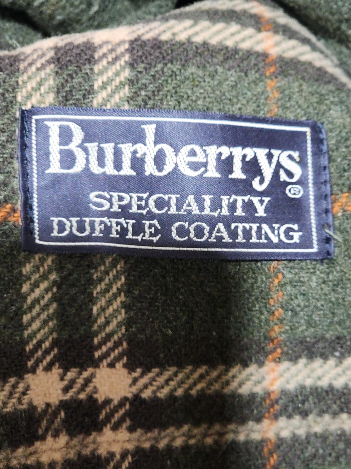 (M) 버버리 더플코트 카키 모직코트 떡볶이코트 영국판  상품이미지5