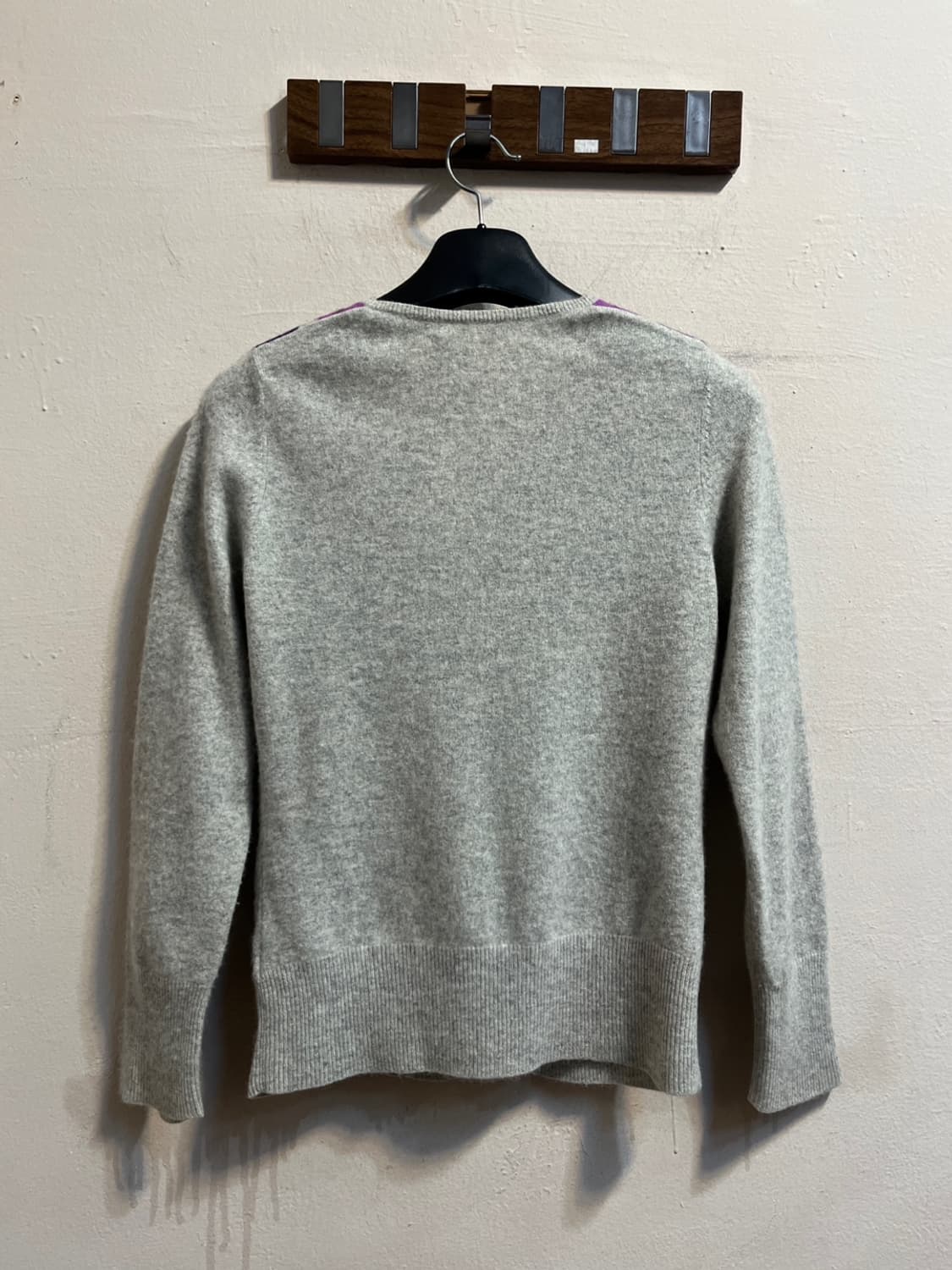 캐시미어 니트 아가일 패턴 니트 상품이미지4