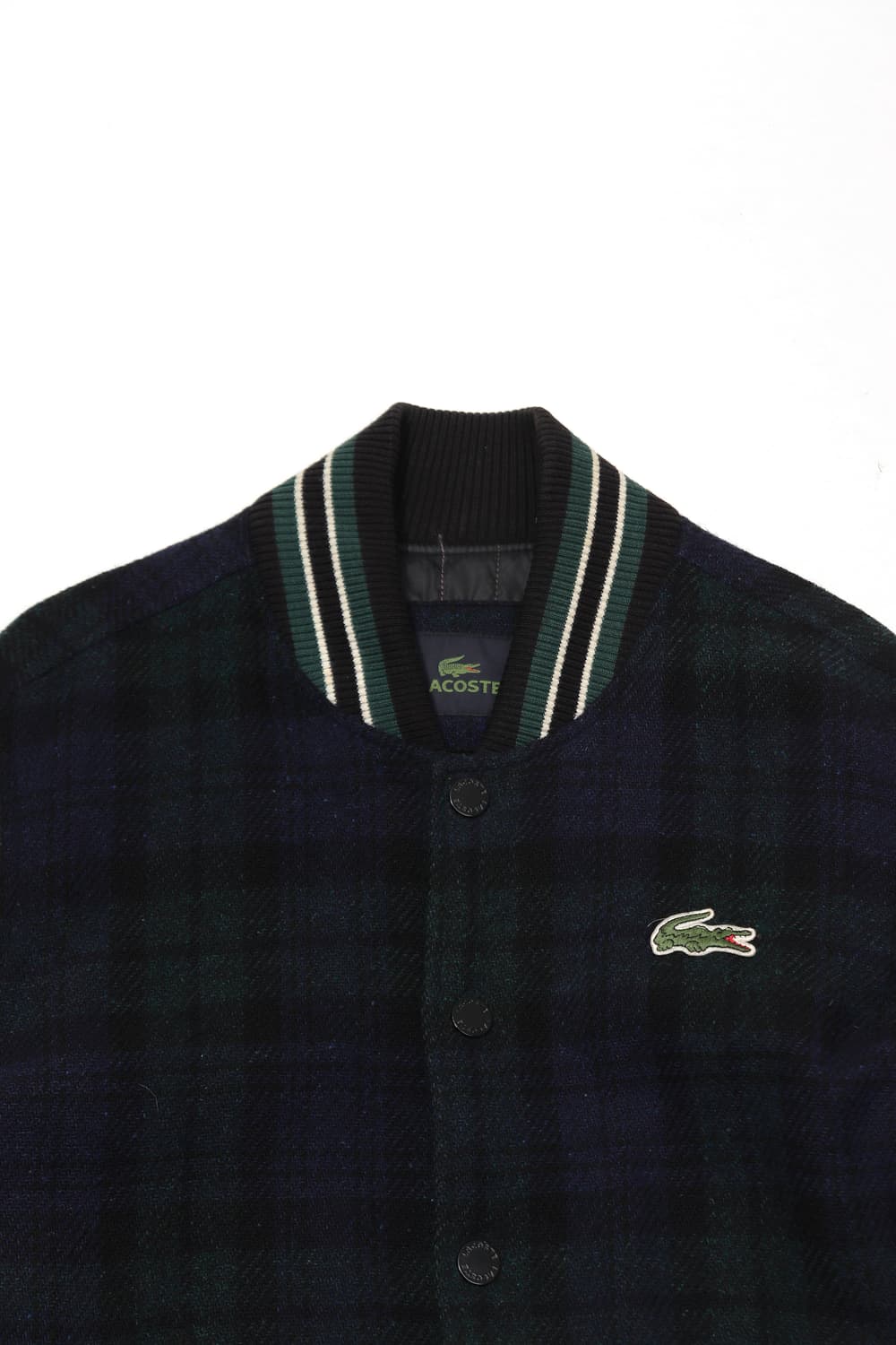 LACOSTE 램스킨 체크 바시티 점퍼 size L 상품이미지3