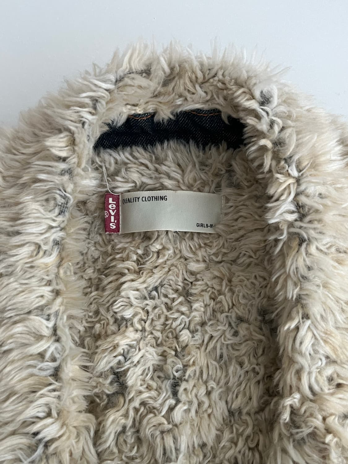 90) 리바이스 여성 양털 쉐르파 데님 자켓 상품이미지5