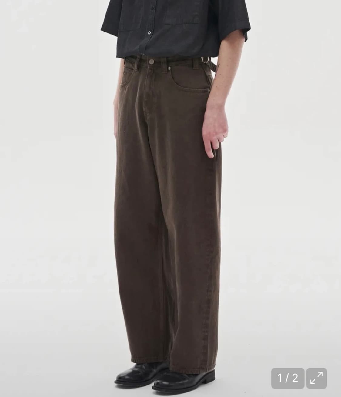 노운 다잉 와이드 데님팬츠 0 size 상품이미지1