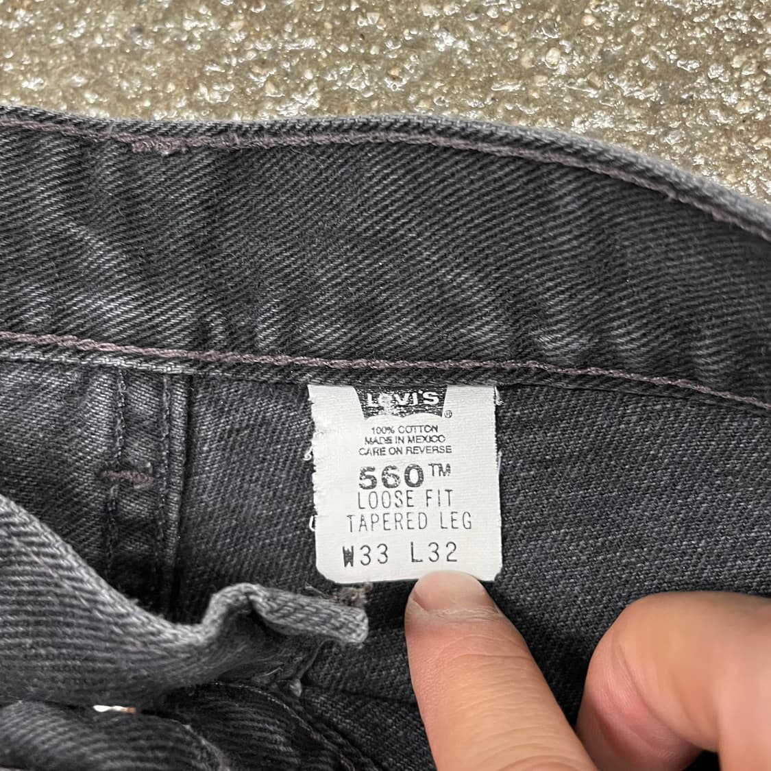 00s Levis560 블랙진 (31“) 상품이미지6