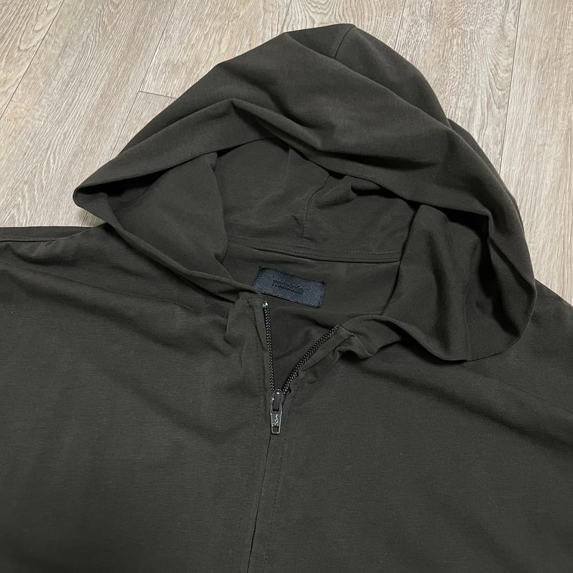 머듈 라운지 후드집업 올리브 3  상품이미지4