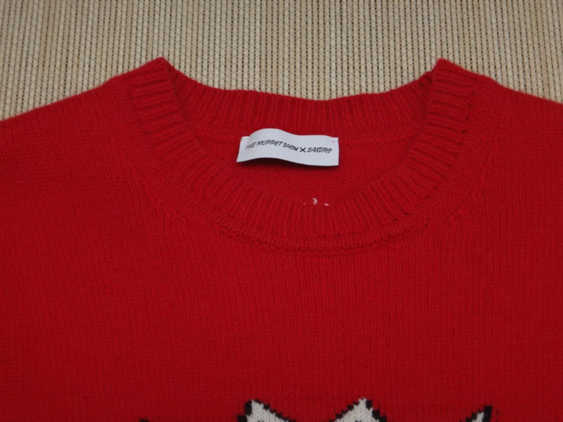 (호칭1) 산드로 머펫 캡슐 컬렉션 울 라운드넥 니트 상품이미지6