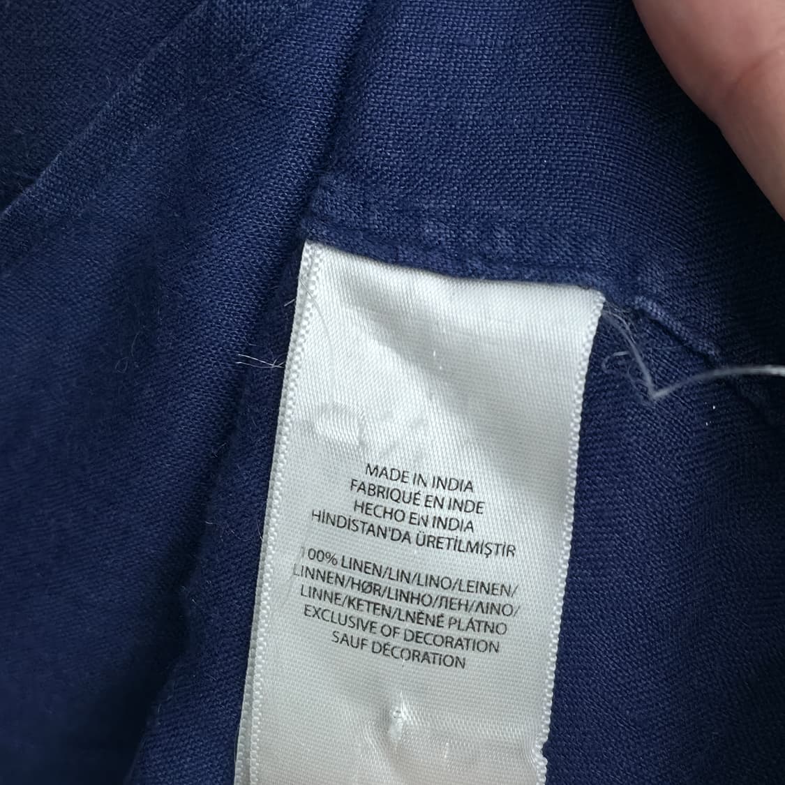 [M] 폴로 랄프로렌 네이비 린넨 셔츠 상품이미지6