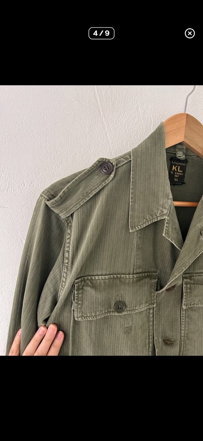 1960s dutch army hbt utility shirt 상품이미지4
