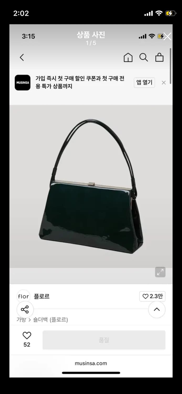 플로르 세이지 프레임백 Sage Frame Bag 상품이미지1