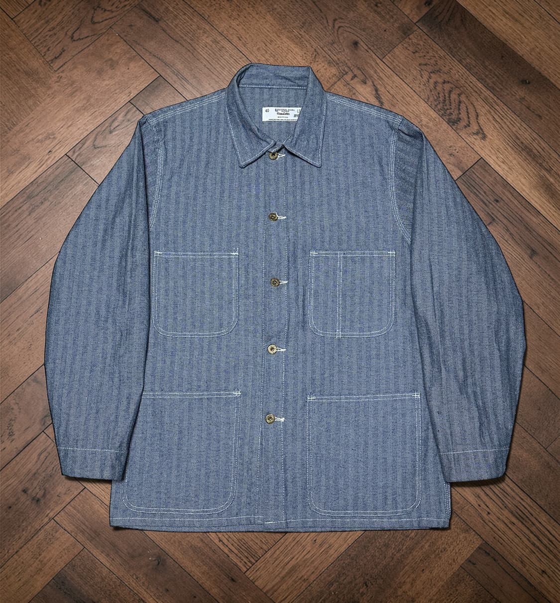 유니버셜오버롤 80-90s  헤링본 커버올 초어자켓 데드스탁 상품이미지1