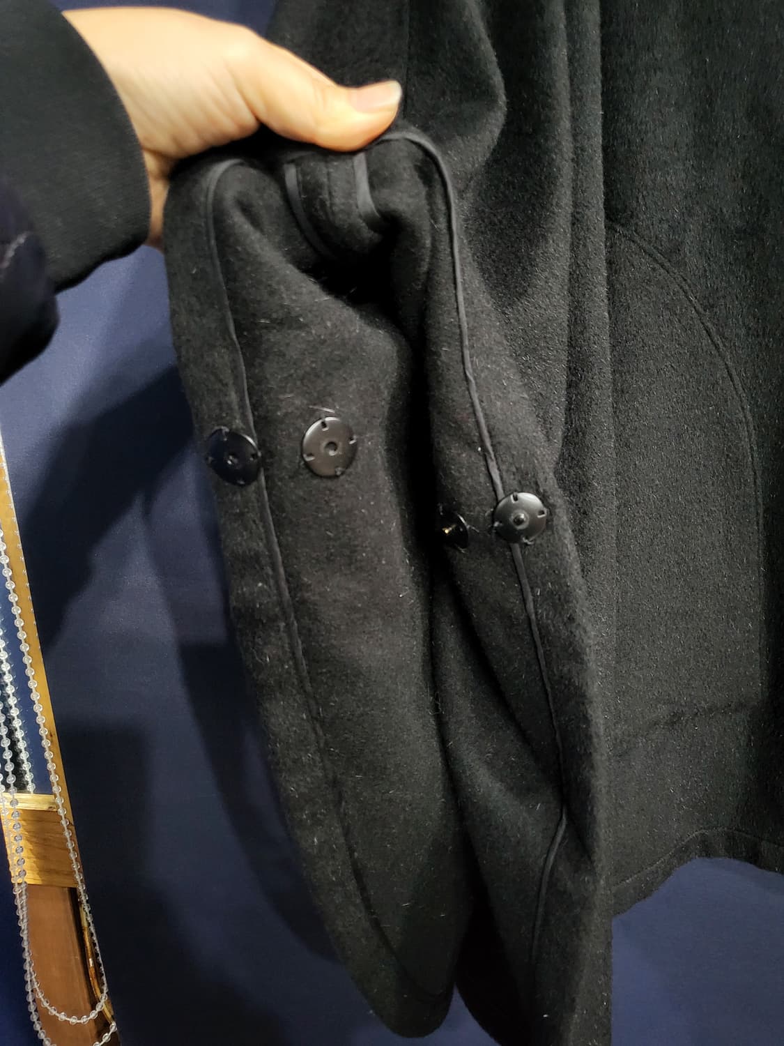 양가죽 캐시미어 케이프(남녀공용) 상품이미지5