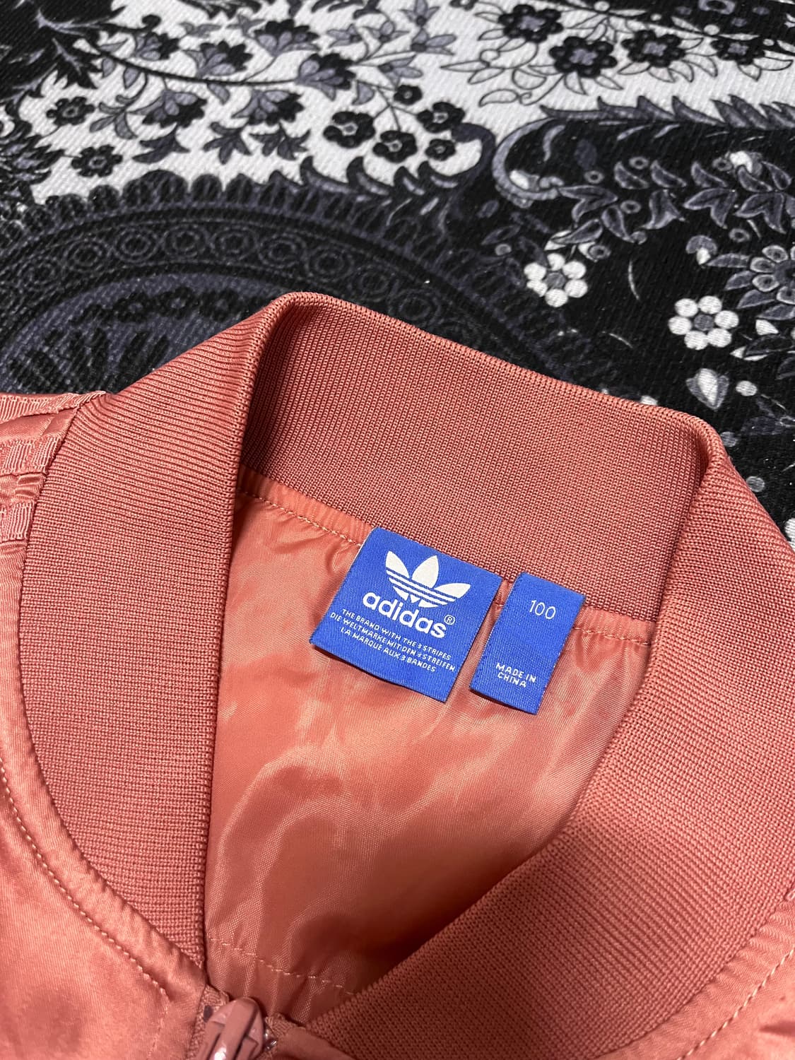 아디다스 빅로고 로즈골드 삼선 봄버 져지 트랙탑 100 상품이미지3