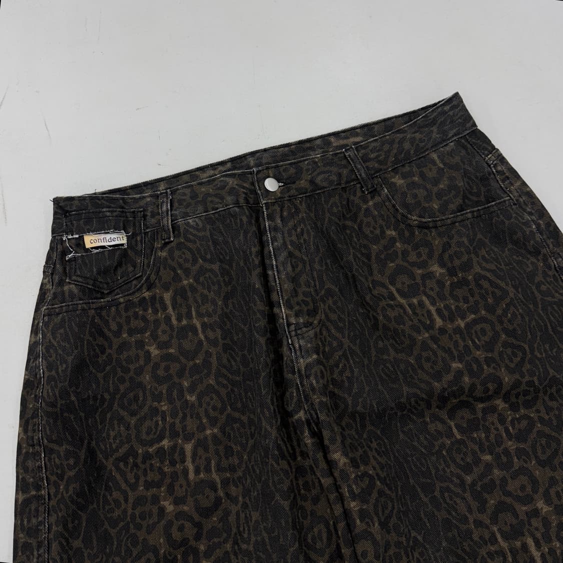 레오파드 와이드 빈티지 코튼팬츠 상품이미지4